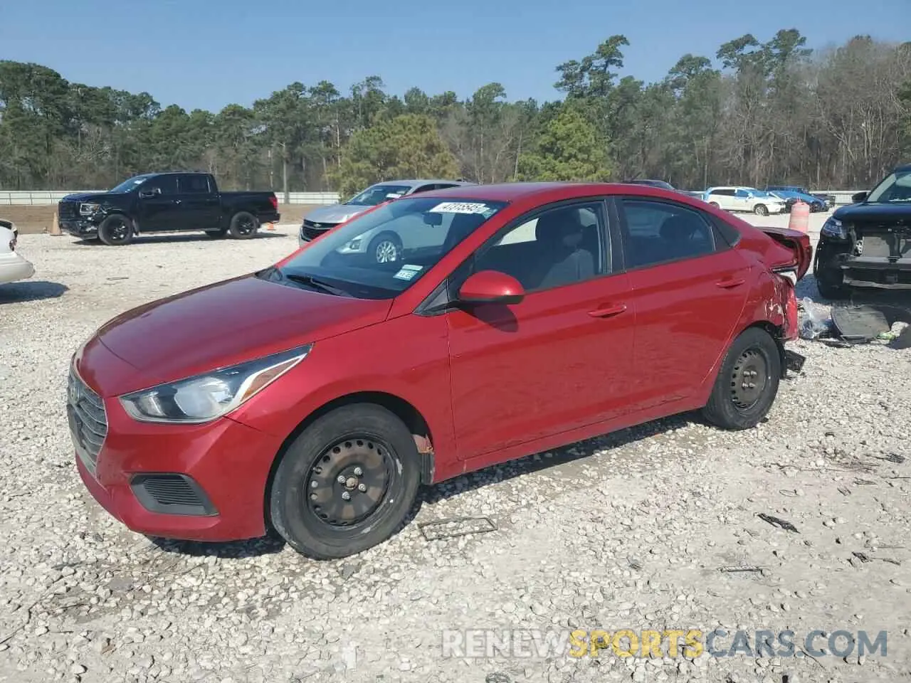 1 Photograph of a damaged car 3KPC24A39KE076916 HYUNDAI ACCENT 2019
