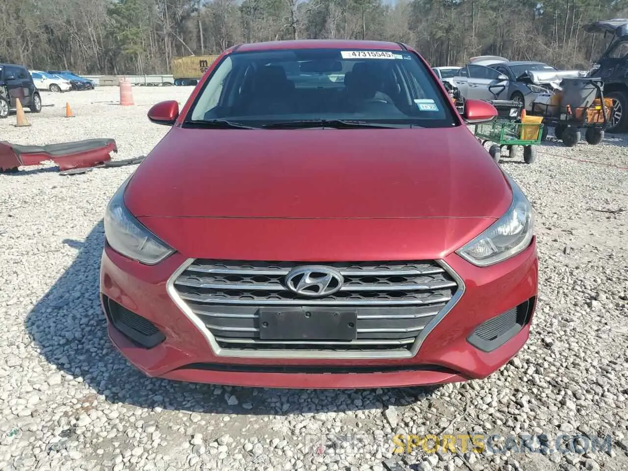 5 Photograph of a damaged car 3KPC24A39KE076916 HYUNDAI ACCENT 2019
