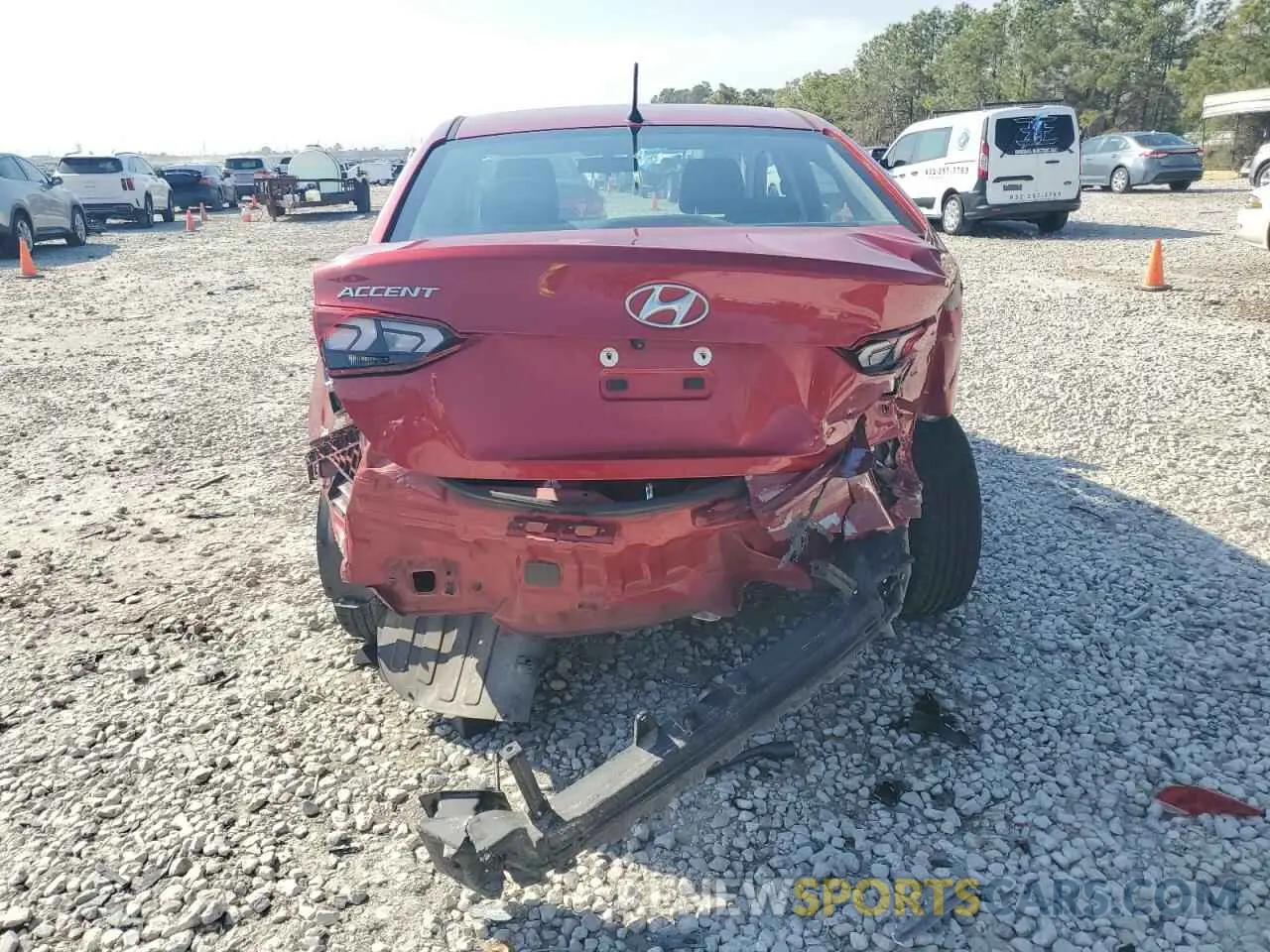 6 Photograph of a damaged car 3KPC24A39KE076916 HYUNDAI ACCENT 2019
