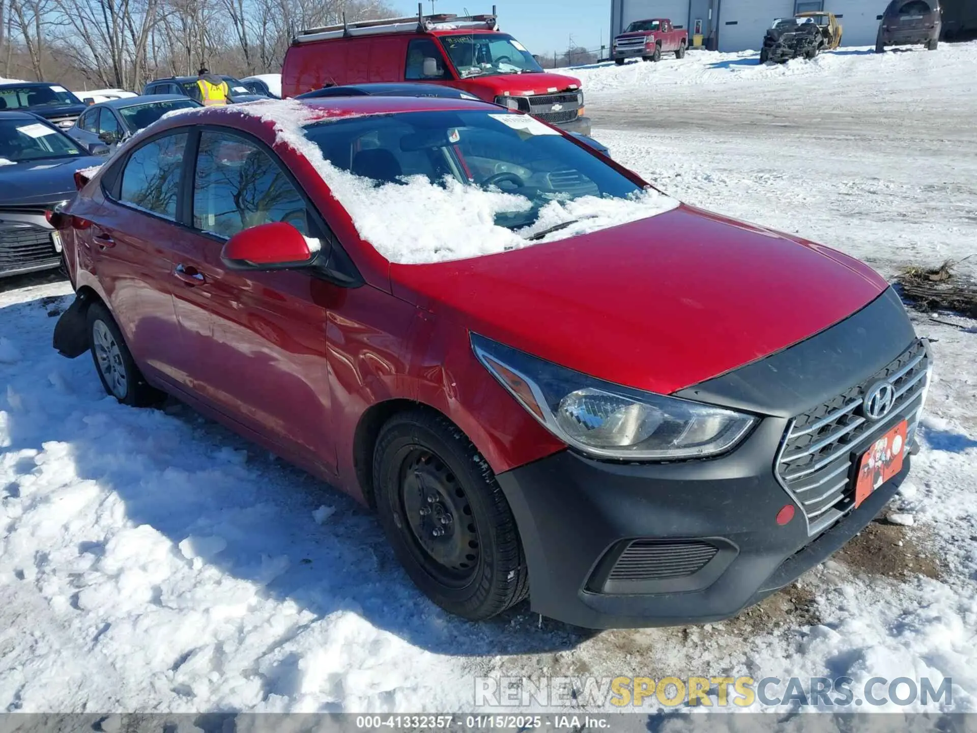 1 Photograph of a damaged car 3KPC24A39KE079802 HYUNDAI ACCENT 2019
