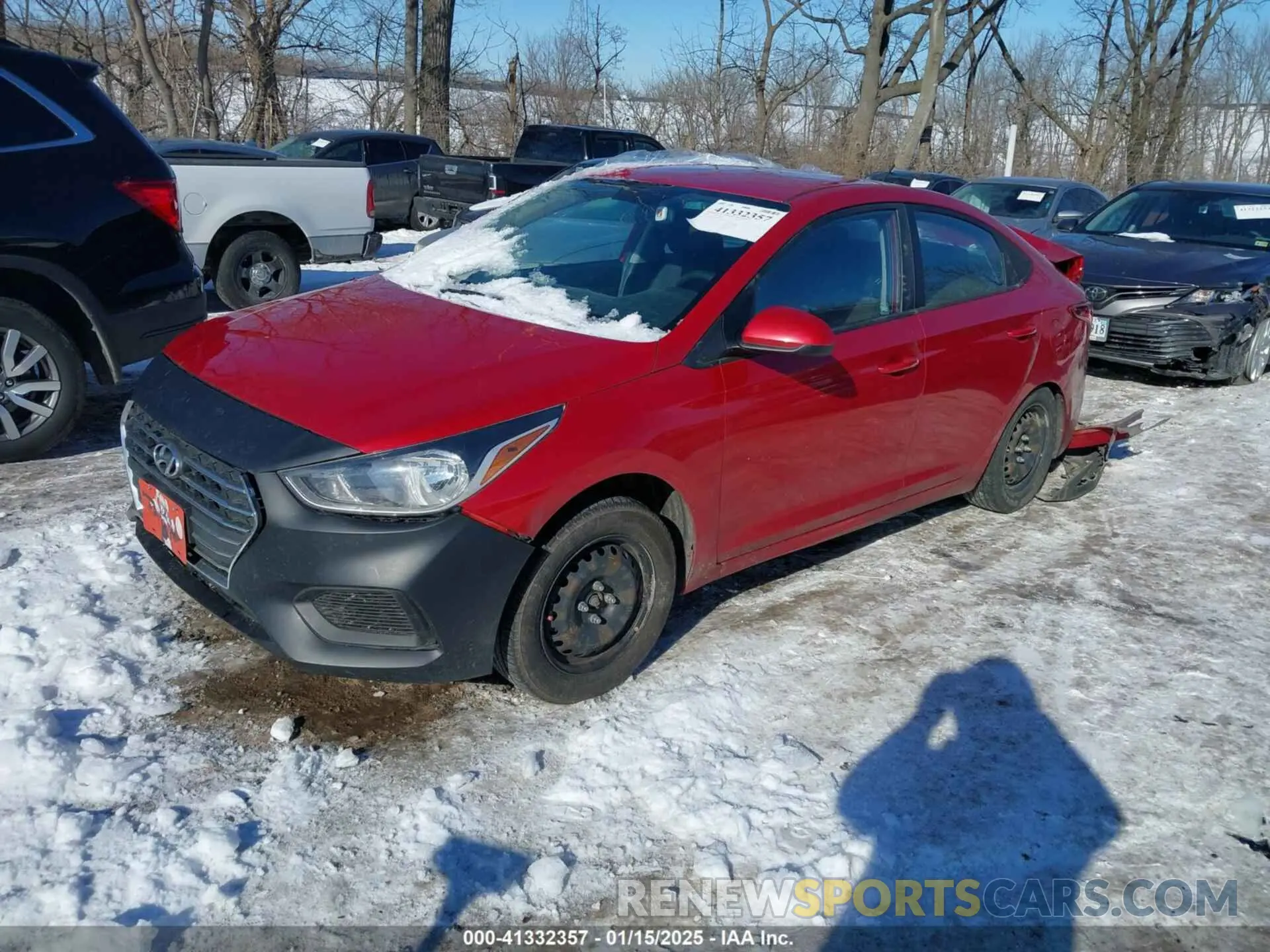 2 Photograph of a damaged car 3KPC24A39KE079802 HYUNDAI ACCENT 2019