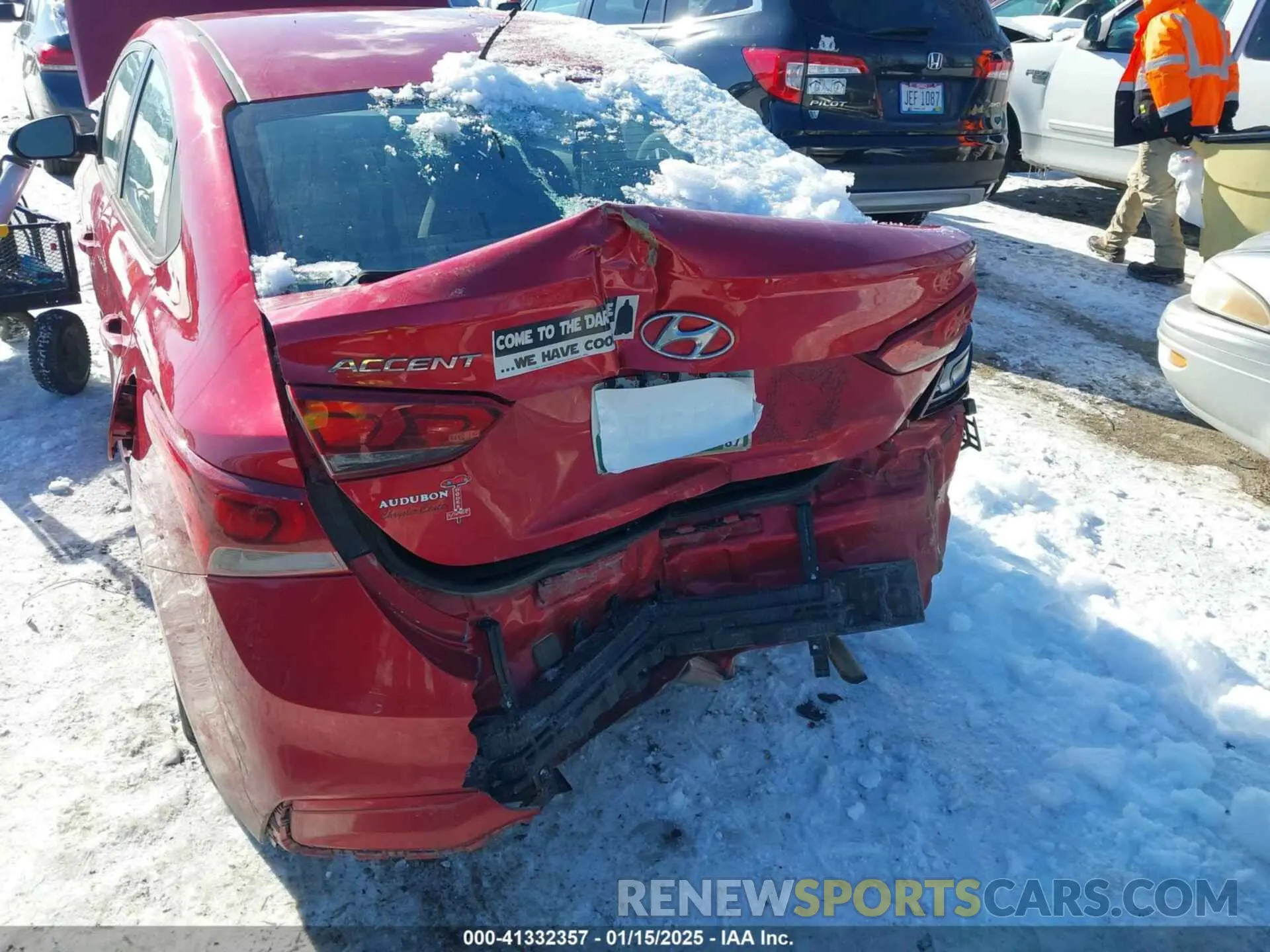 6 Photograph of a damaged car 3KPC24A39KE079802 HYUNDAI ACCENT 2019