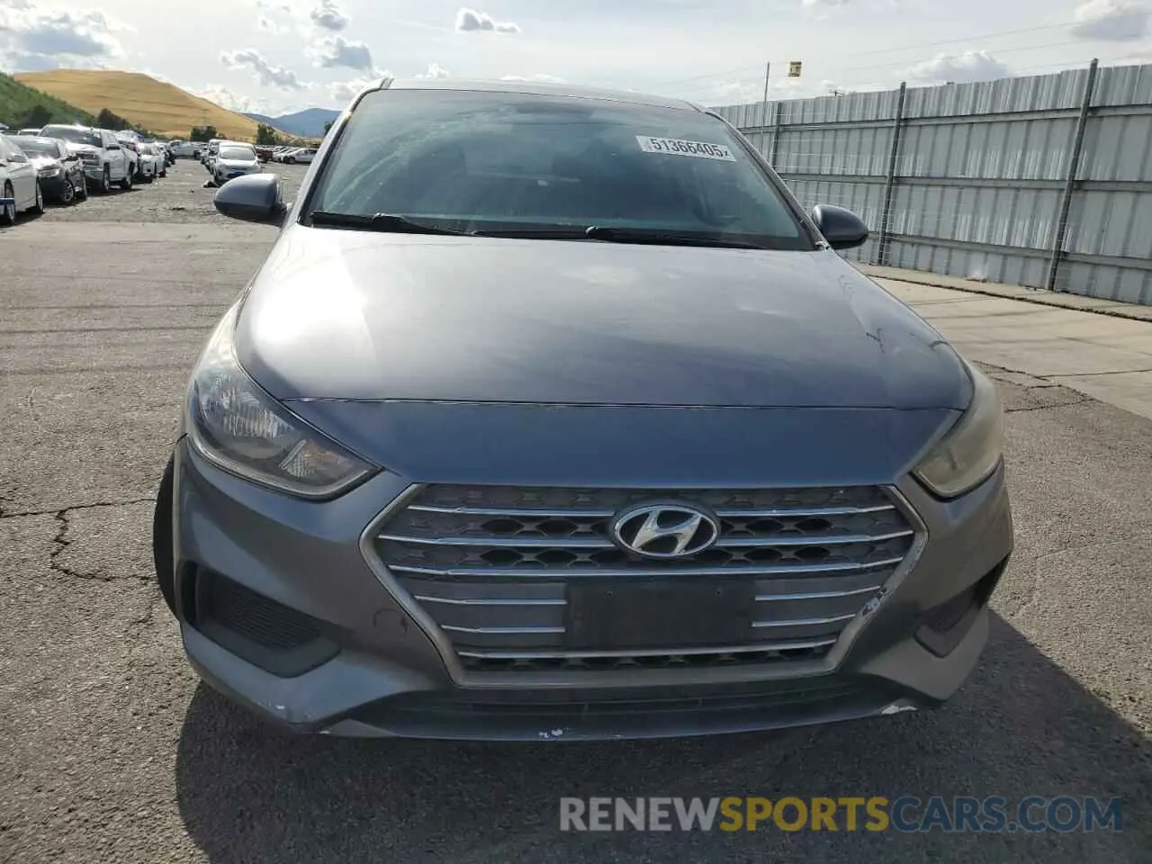 5 Photograph of a damaged car 3KPC24A3XKE047490 HYUNDAI ACCENT 2019