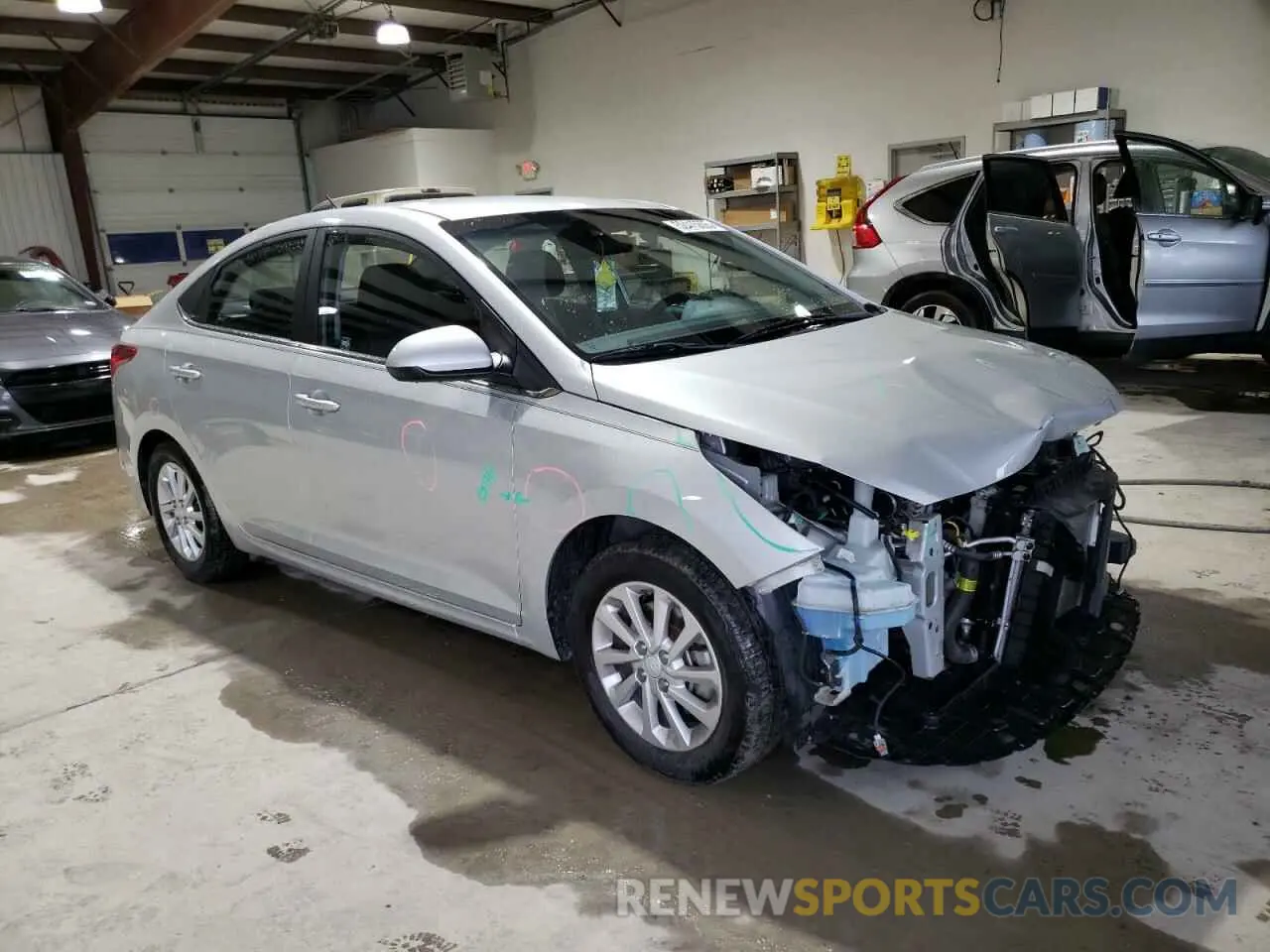 4 Photograph of a damaged car 3KPC24A3XKE061244 HYUNDAI ACCENT 2019