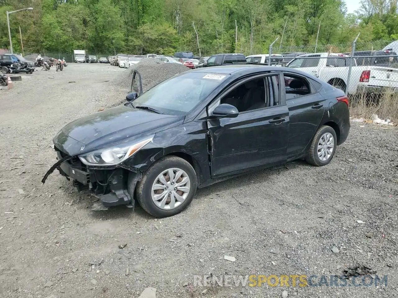 1 Photograph of a damaged car 3KPC24A3XKE065746 HYUNDAI ACCENT 2019