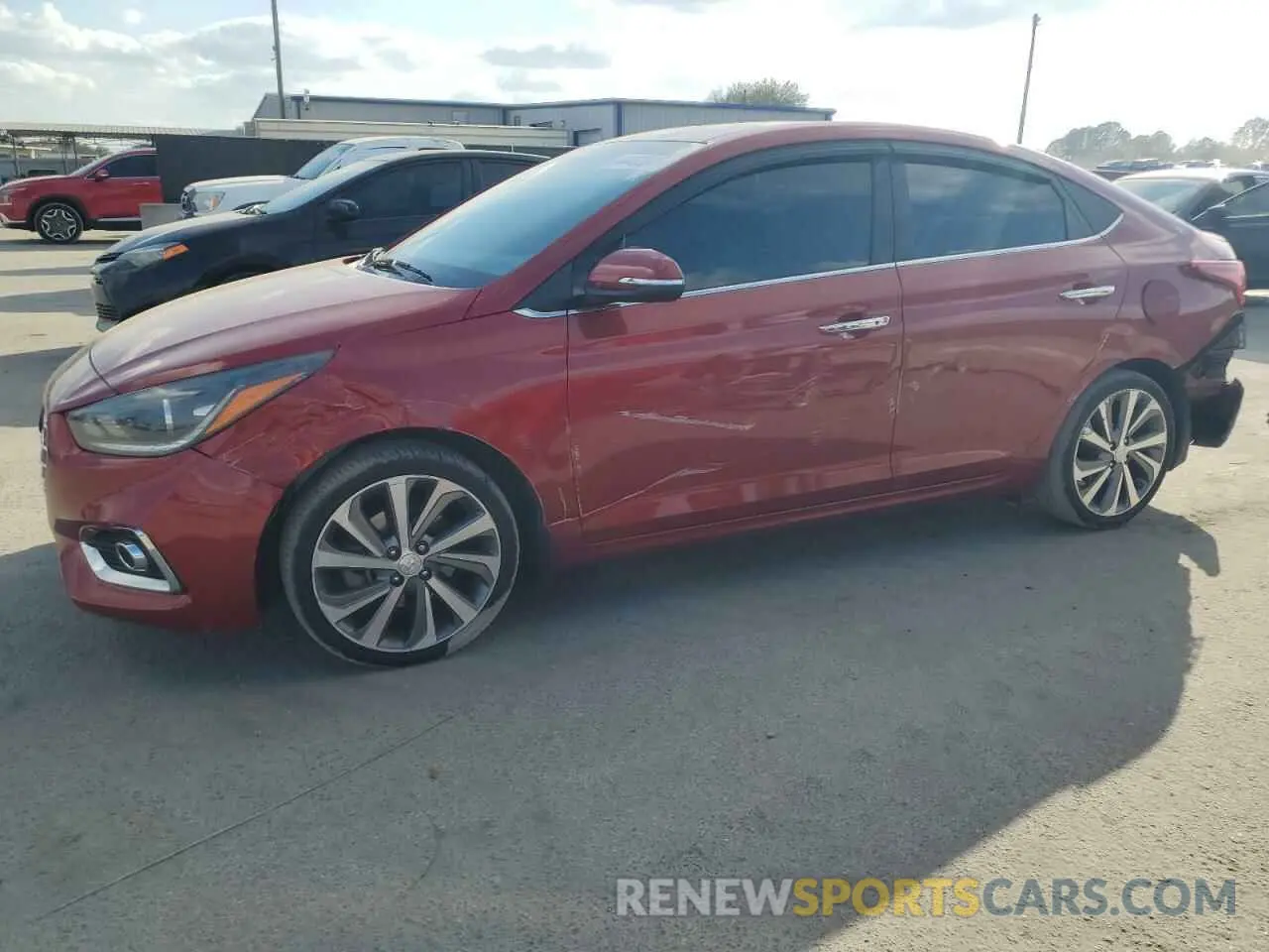 1 Photograph of a damaged car 3KPC34A31KE058276 HYUNDAI ACCENT 2019