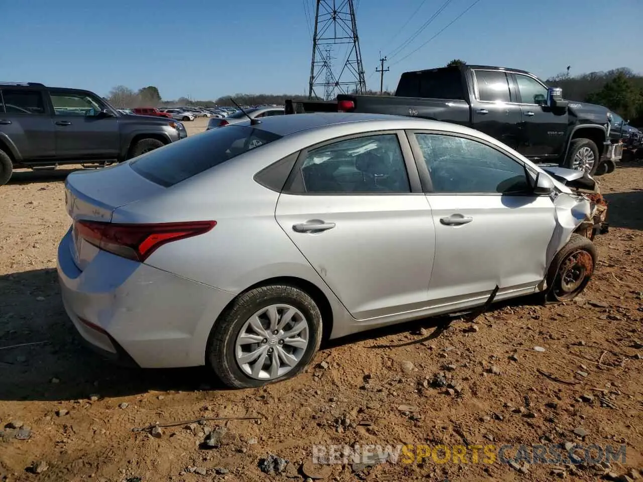 3 Photograph of a damaged car 3KPC24A60LE099190 HYUNDAI ACCENT 2020