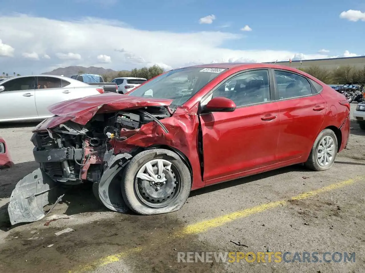 1 Photograph of a damaged car 3KPC24A61LE094029 HYUNDAI ACCENT 2020