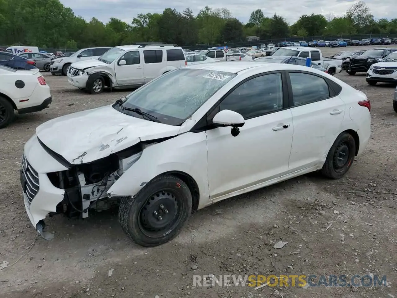 1 Photograph of a damaged car 3KPC24A61LE095813 HYUNDAI ACCENT 2020