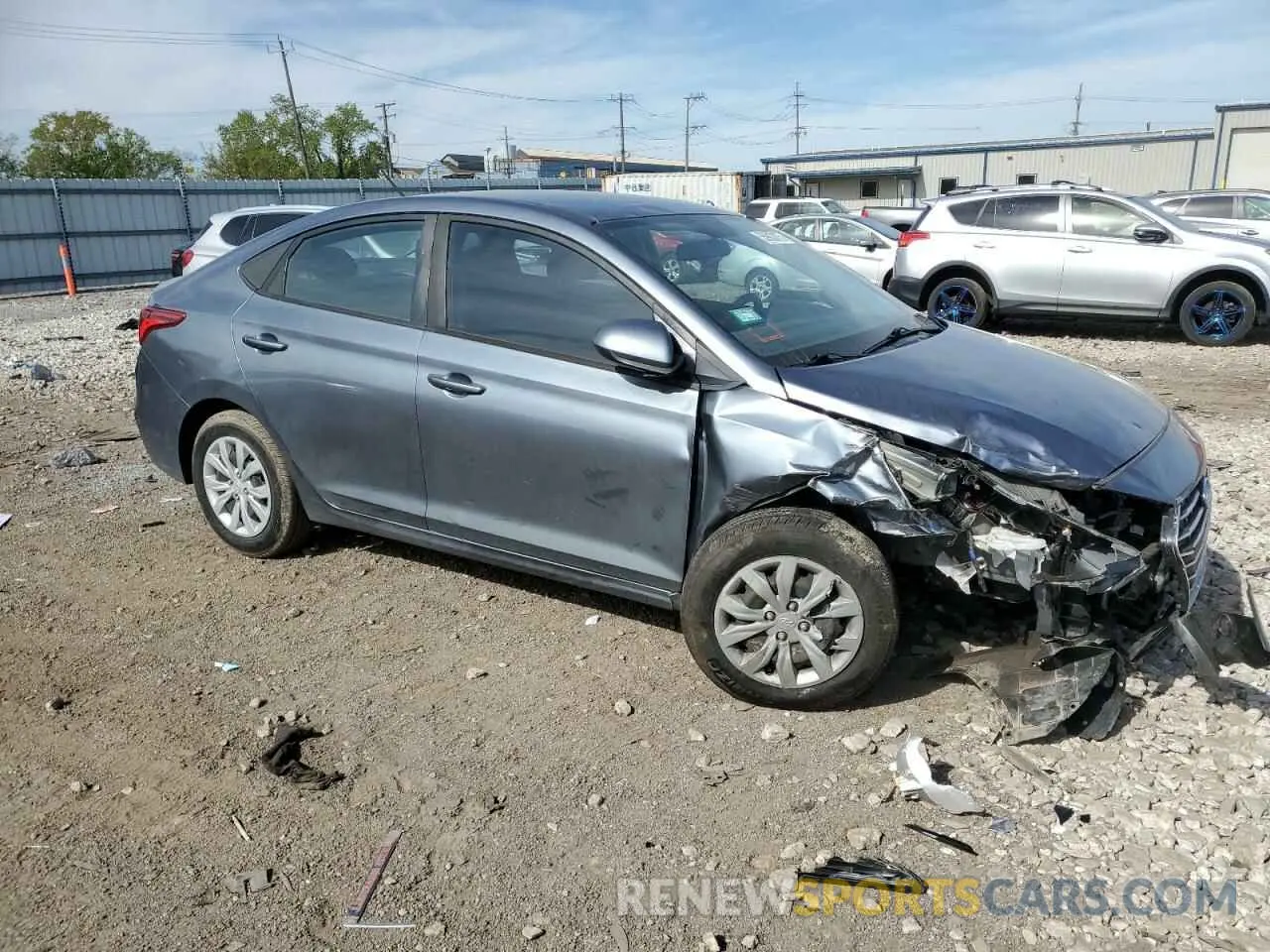 4 Photograph of a damaged car 3KPC24A62LE092449 HYUNDAI ACCENT 2020