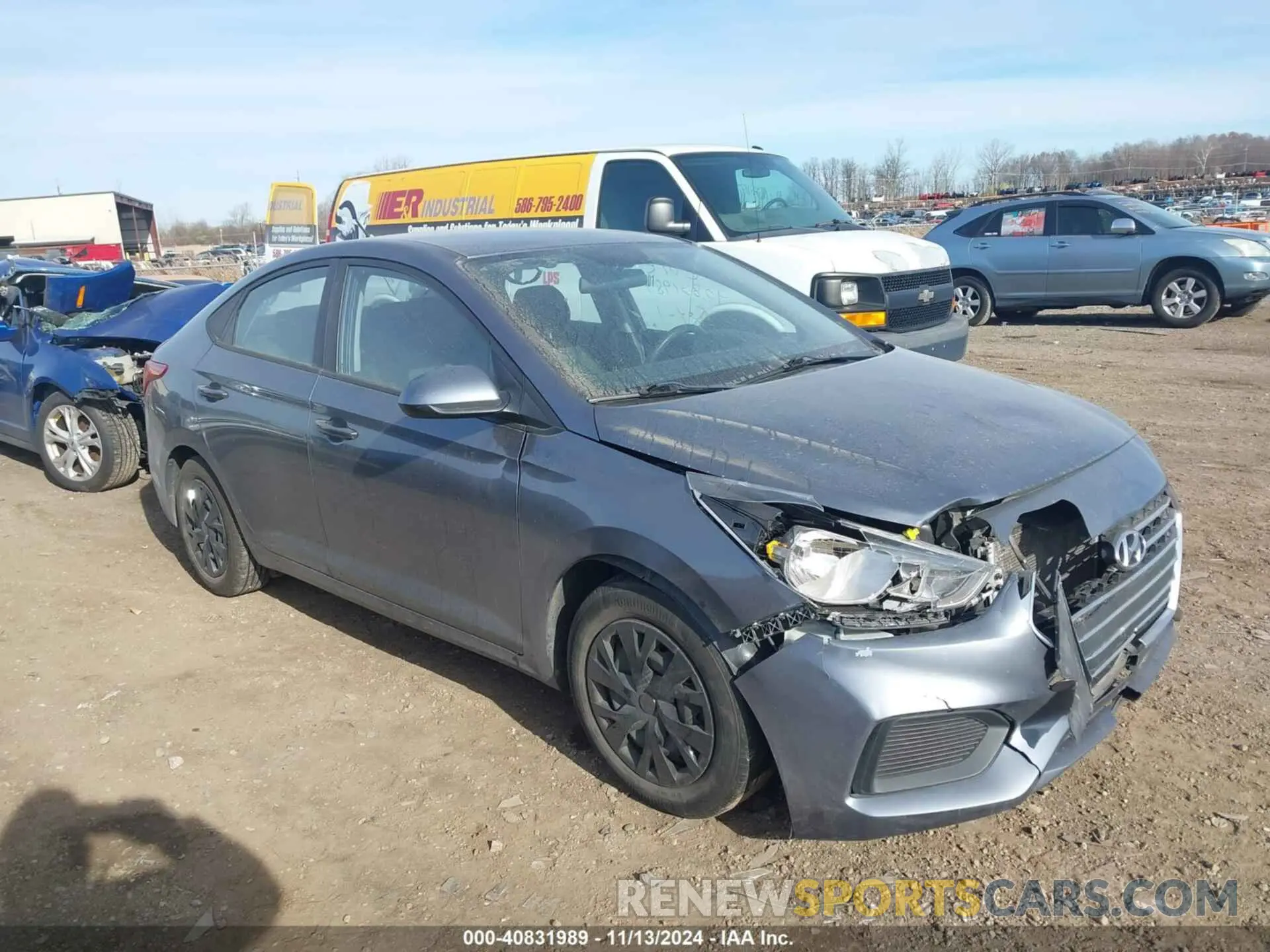 1 Photograph of a damaged car 3KPC24A63LE096364 HYUNDAI ACCENT 2020