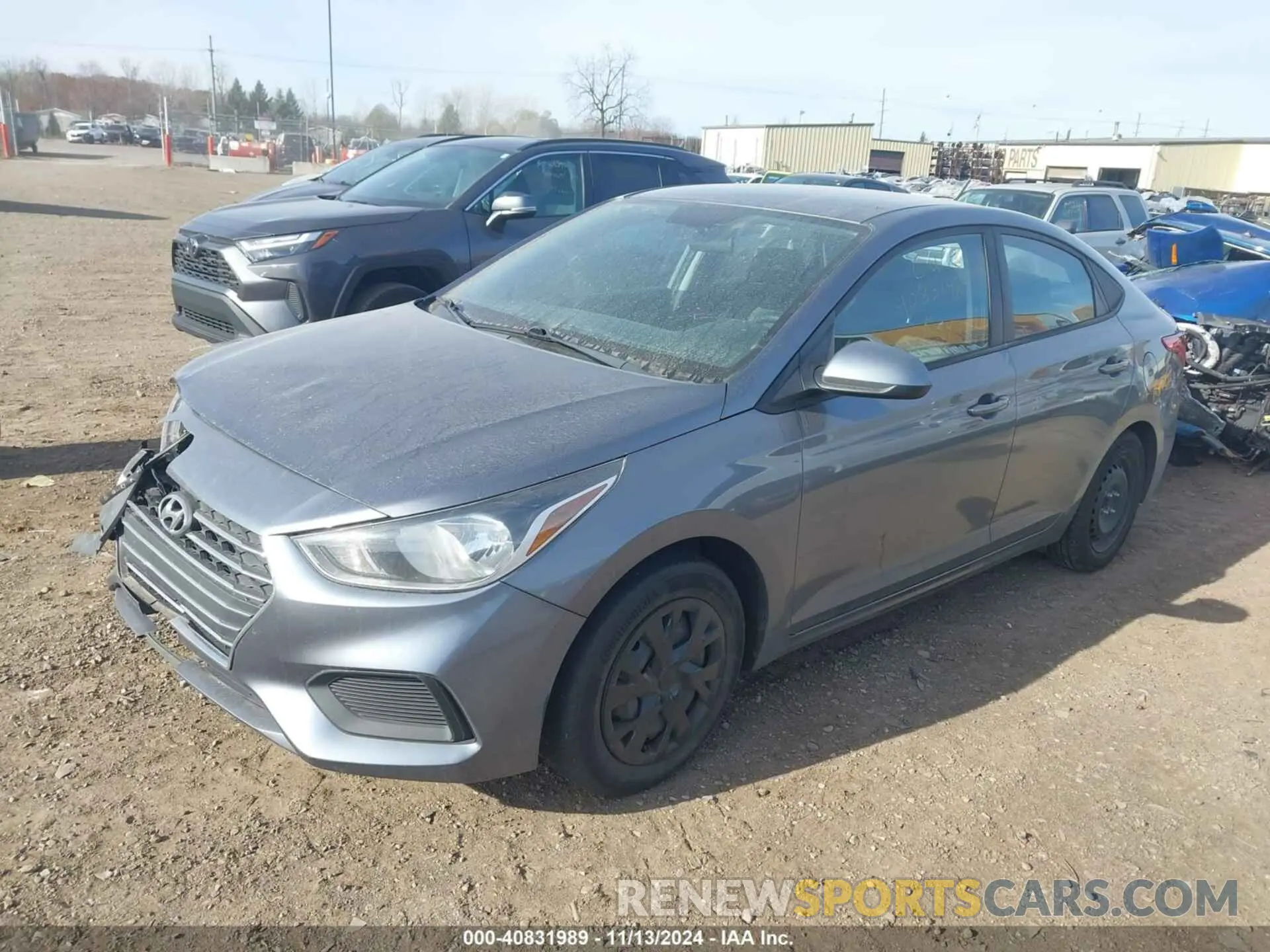 2 Photograph of a damaged car 3KPC24A63LE096364 HYUNDAI ACCENT 2020