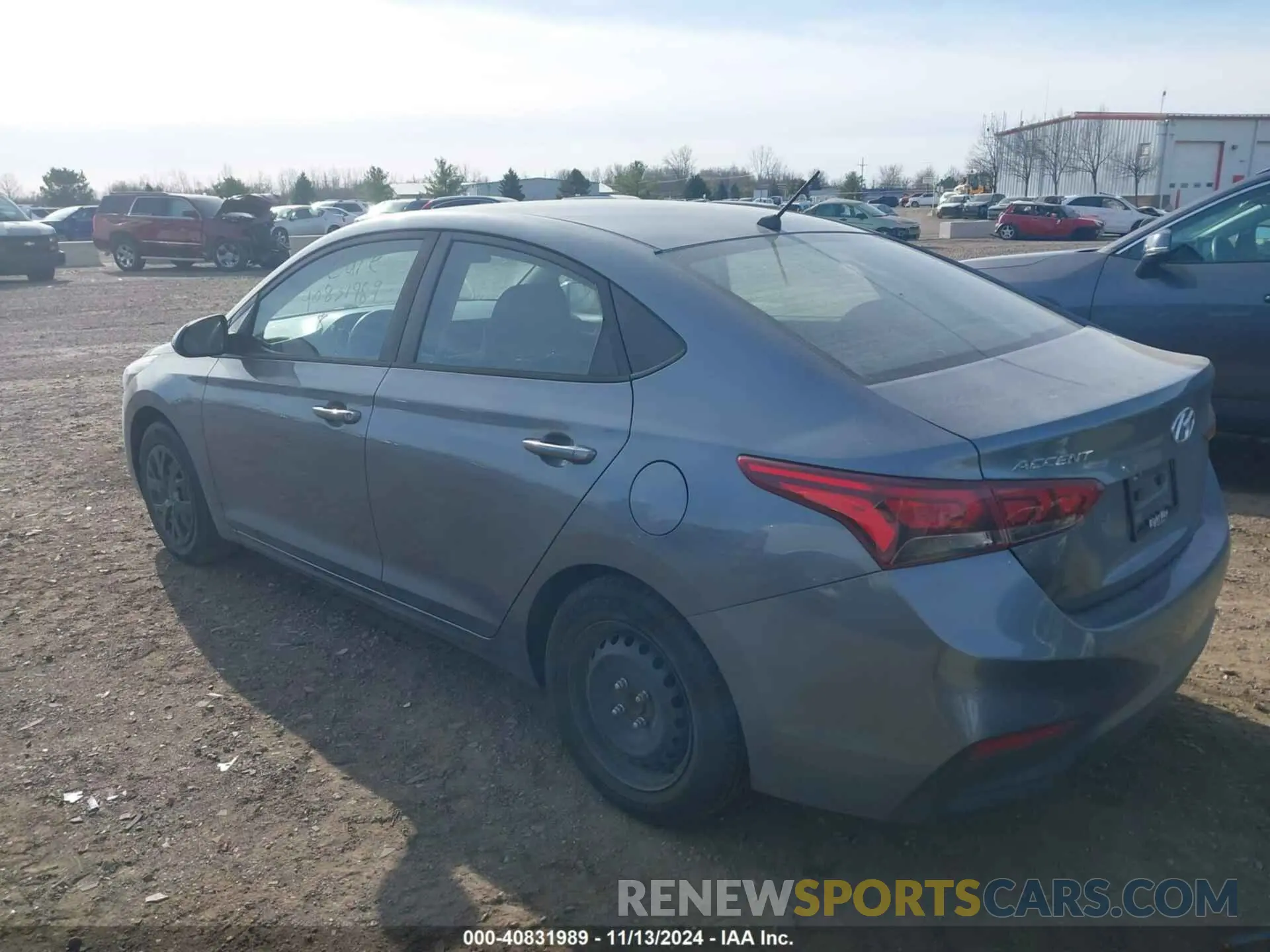 3 Photograph of a damaged car 3KPC24A63LE096364 HYUNDAI ACCENT 2020