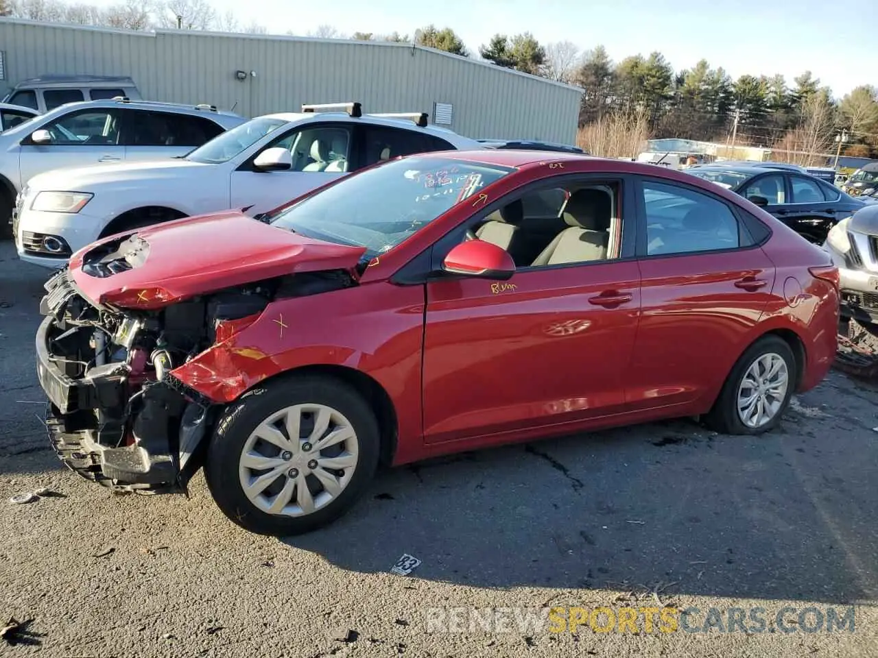 1 Photograph of a damaged car 3KPC24A64LE120008 HYUNDAI ACCENT 2020