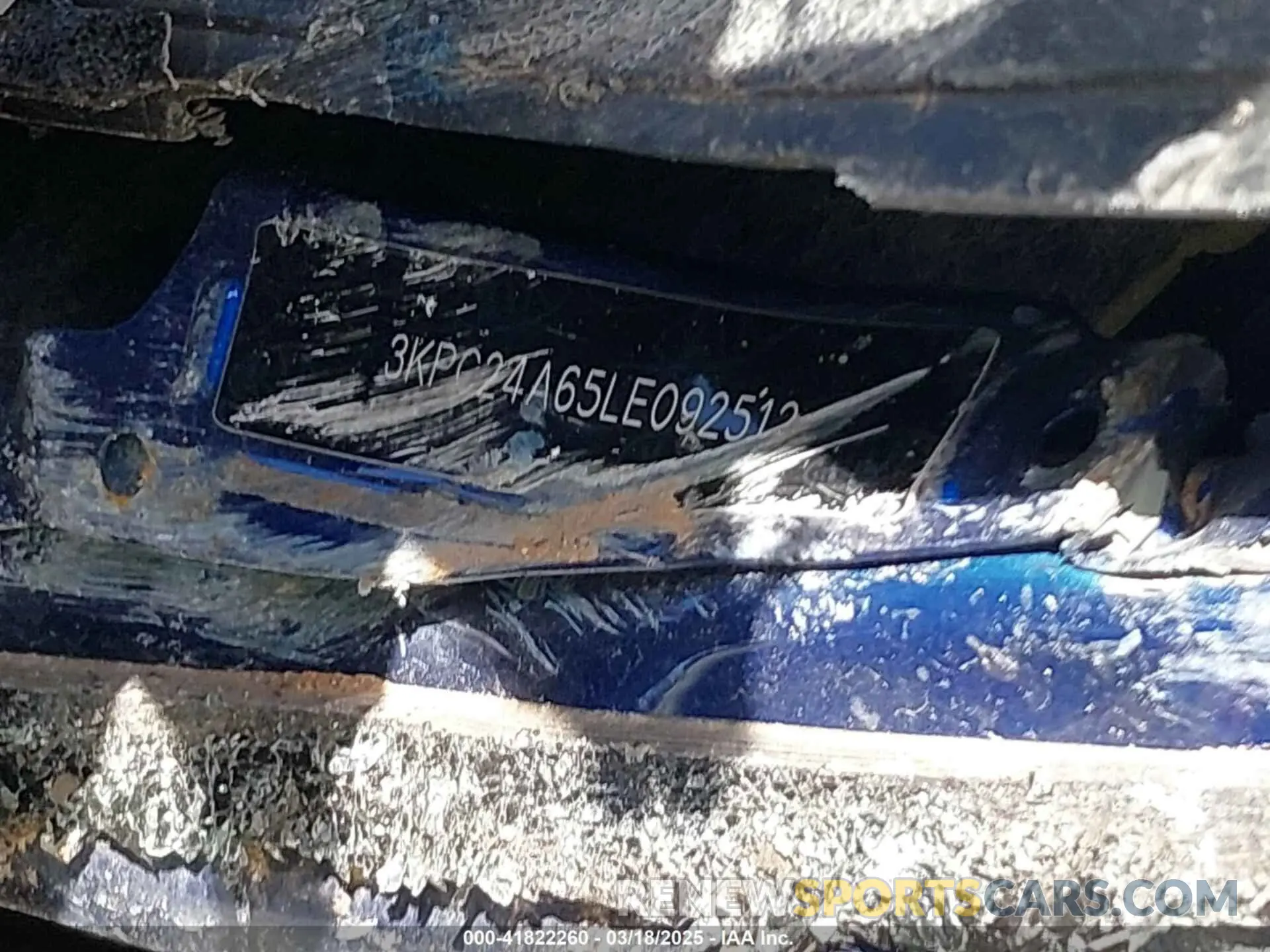 9 Photograph of a damaged car 3KPC24A65LE092512 HYUNDAI ACCENT 2020