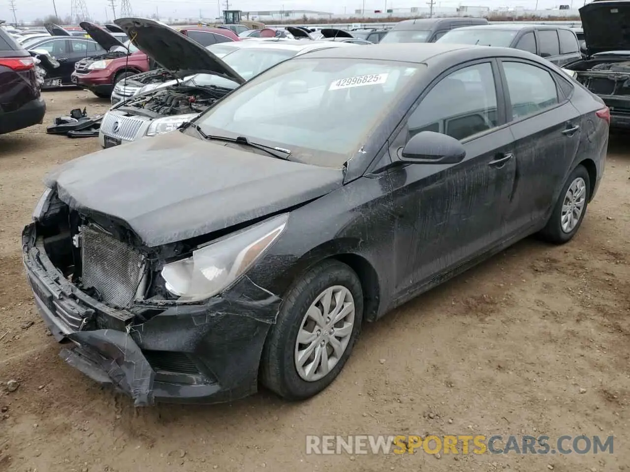 1 Photograph of a damaged car 3KPC24A65LE122169 HYUNDAI ACCENT 2020