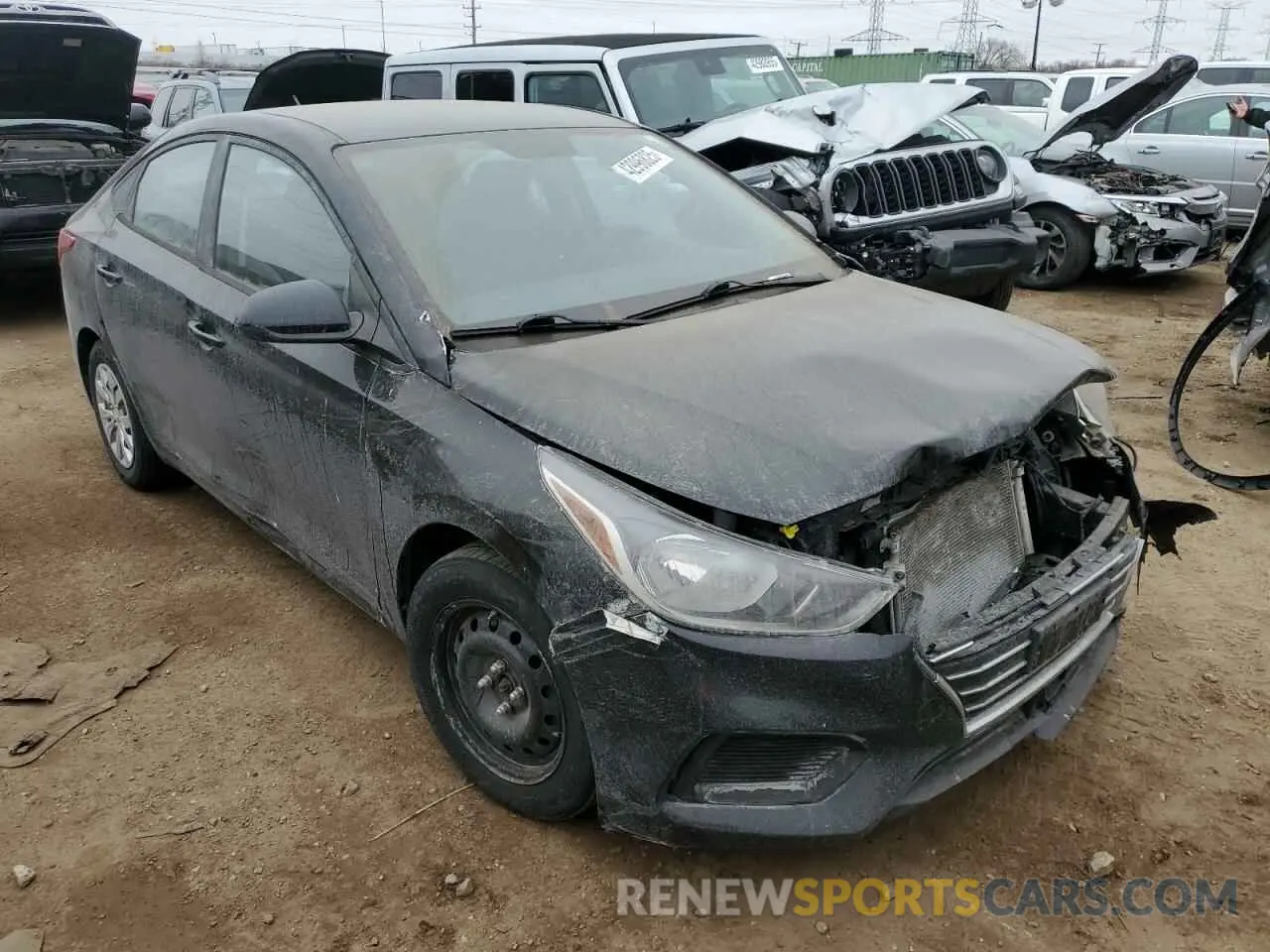 4 Photograph of a damaged car 3KPC24A65LE122169 HYUNDAI ACCENT 2020