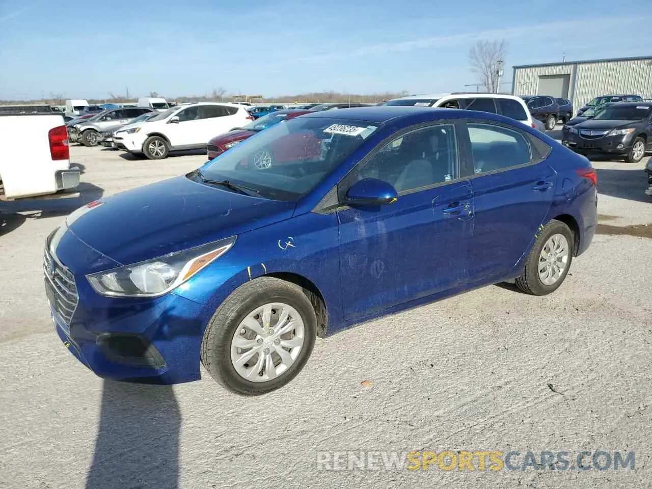 1 Photograph of a damaged car 3KPC24A67LE096612 HYUNDAI ACCENT 2020