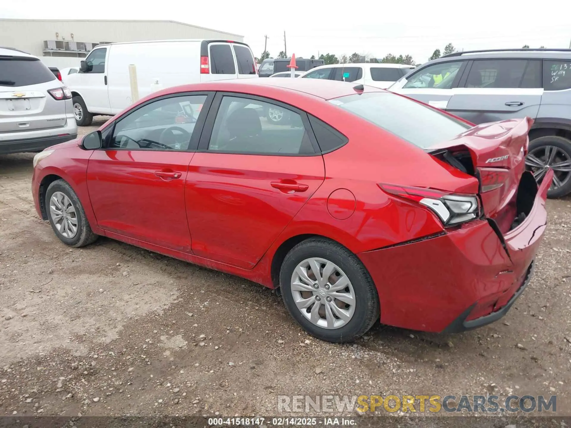 14 Photograph of a damaged car 3KPC24A67LE109942 HYUNDAI ACCENT 2020