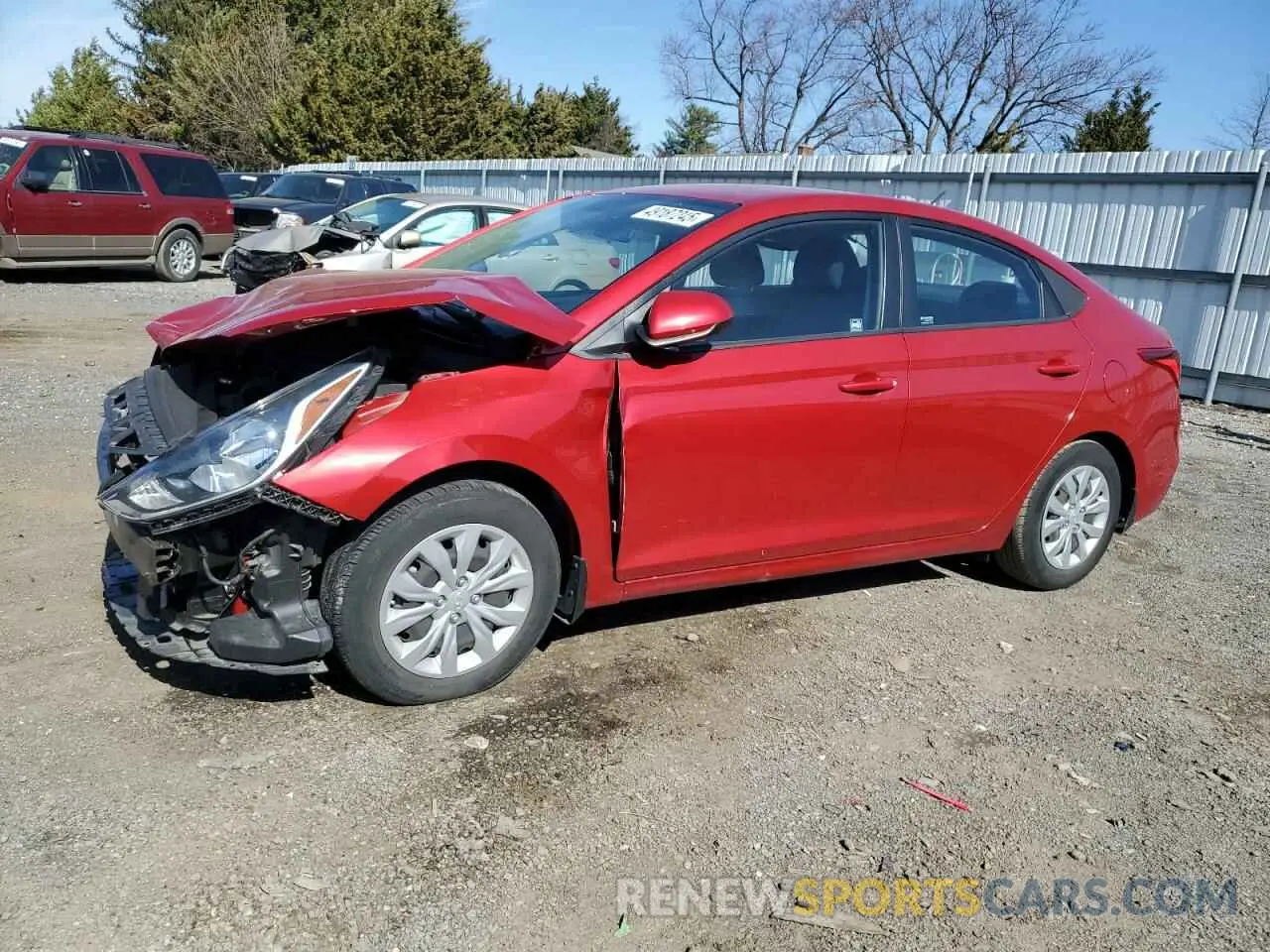 1 Photograph of a damaged car 3KPC24A67LE116129 HYUNDAI ACCENT 2020
