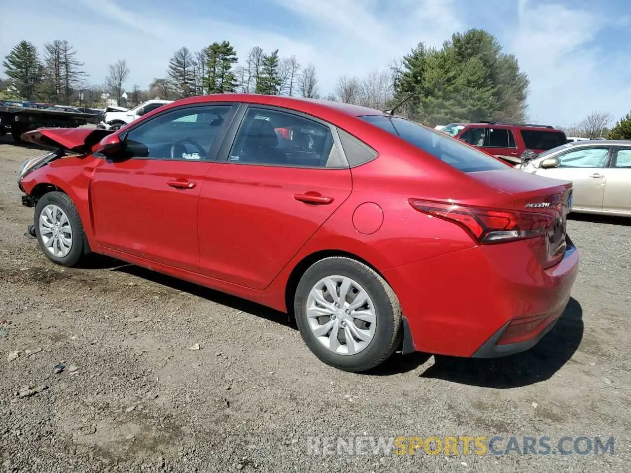 2 Photograph of a damaged car 3KPC24A67LE116129 HYUNDAI ACCENT 2020