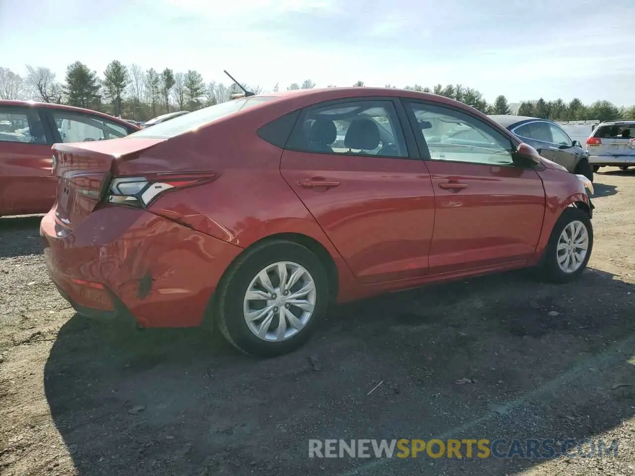 3 Photograph of a damaged car 3KPC24A67LE116129 HYUNDAI ACCENT 2020