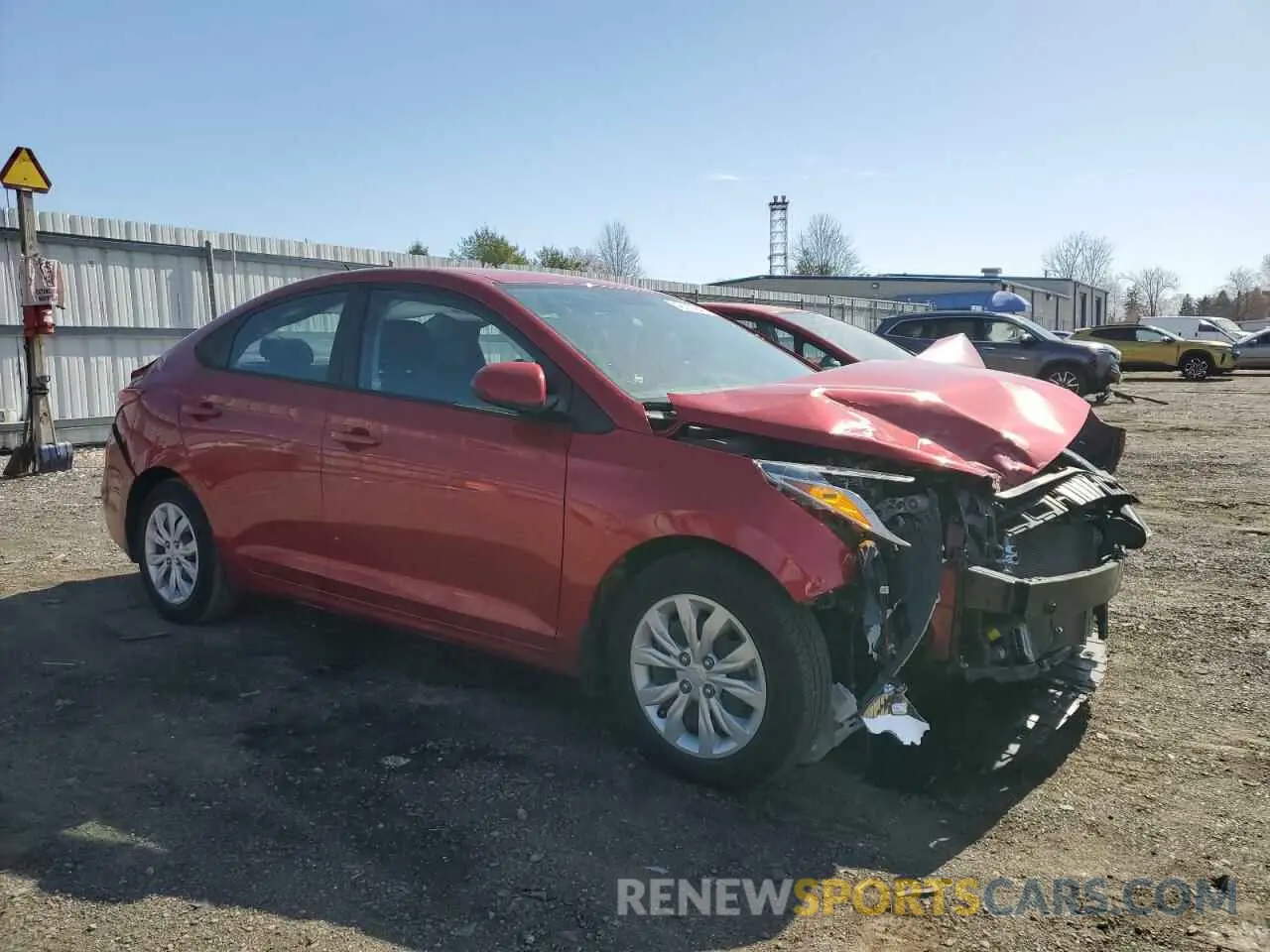 4 Photograph of a damaged car 3KPC24A67LE116129 HYUNDAI ACCENT 2020