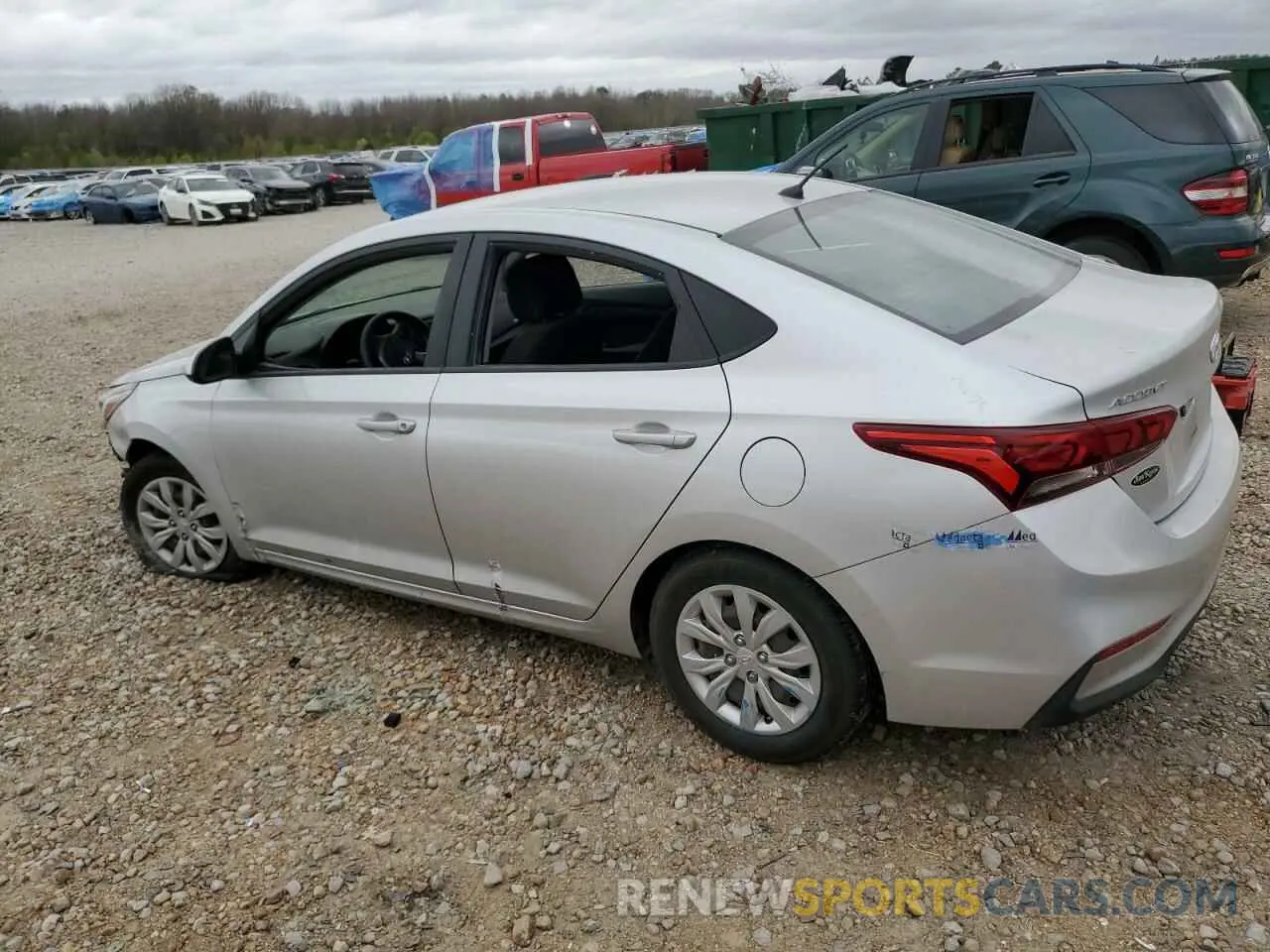 2 Photograph of a damaged car 3KPC24A68LE107004 HYUNDAI ACCENT 2020