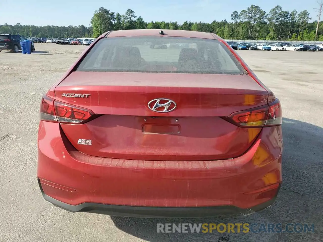 6 Photograph of a damaged car 3KPC24A68LE113014 HYUNDAI ACCENT 2020