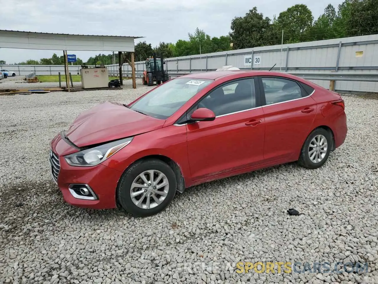 1 Photograph of a damaged car 3KPC24A68LE120612 HYUNDAI ACCENT 2020