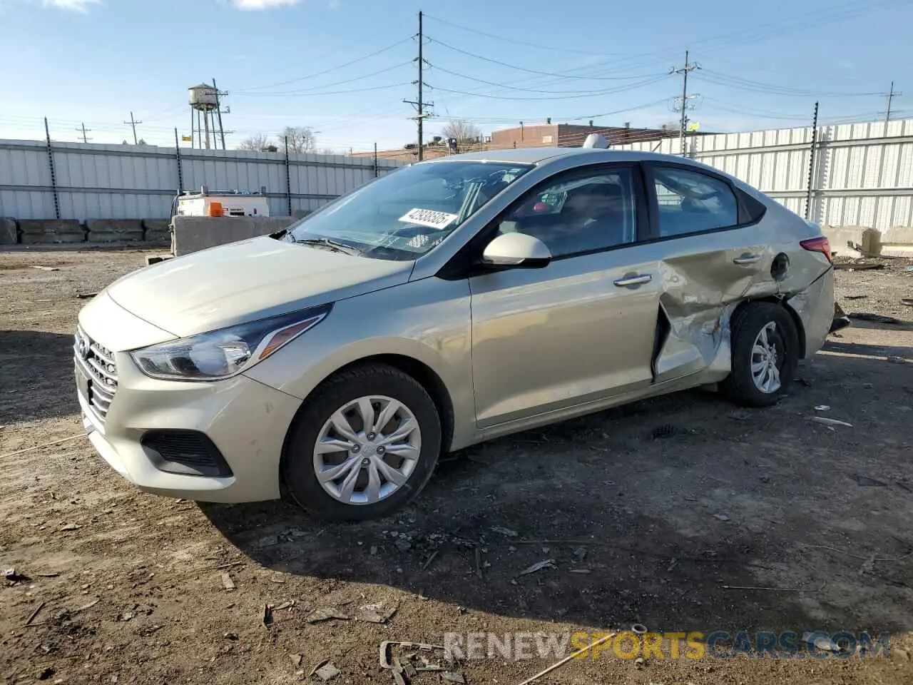 1 Photograph of a damaged car 3KPC24A6XLE101673 HYUNDAI ACCENT 2020