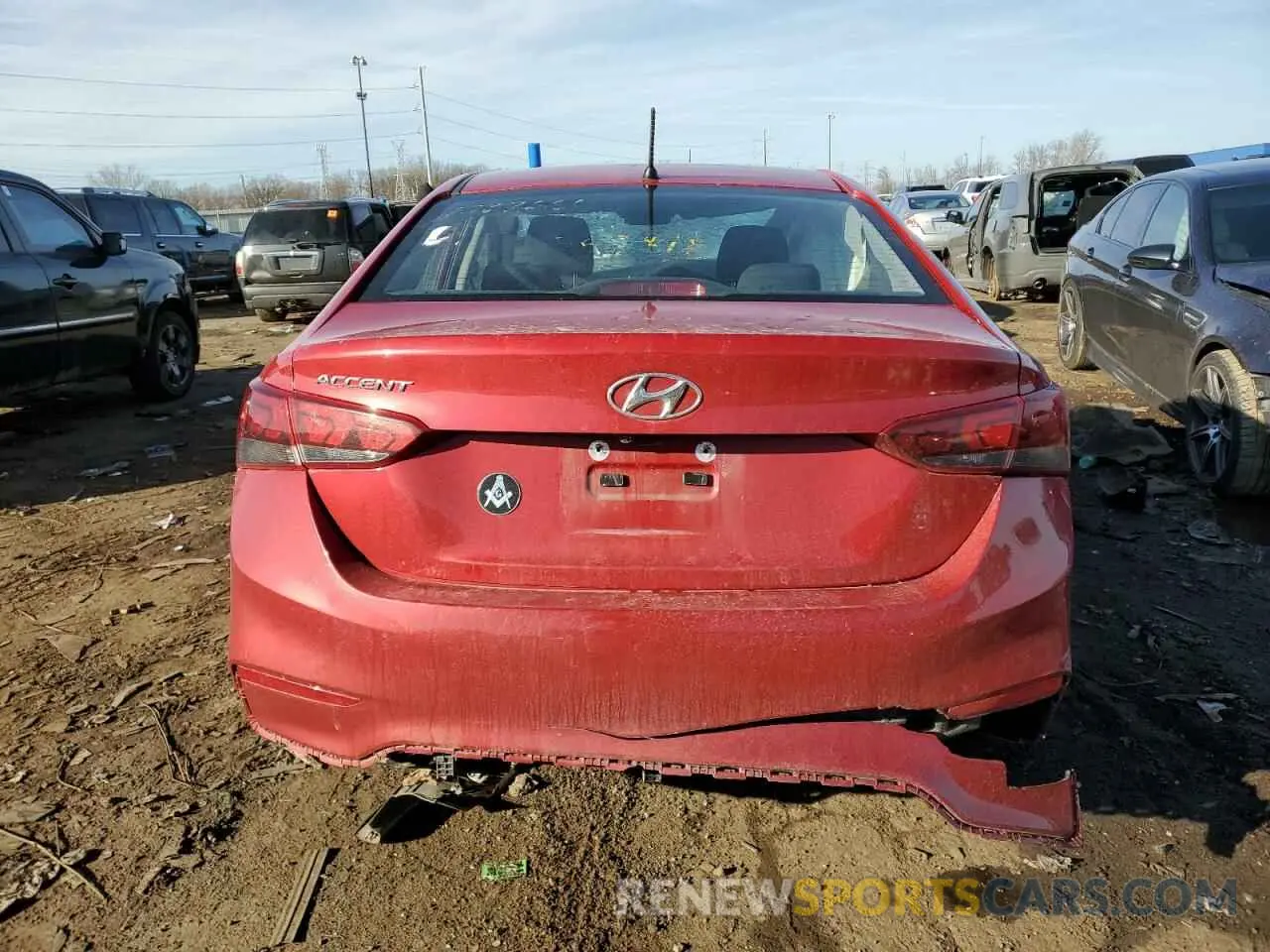6 Photograph of a damaged car 3KPC24A60ME128964 HYUNDAI ACCENT 2021