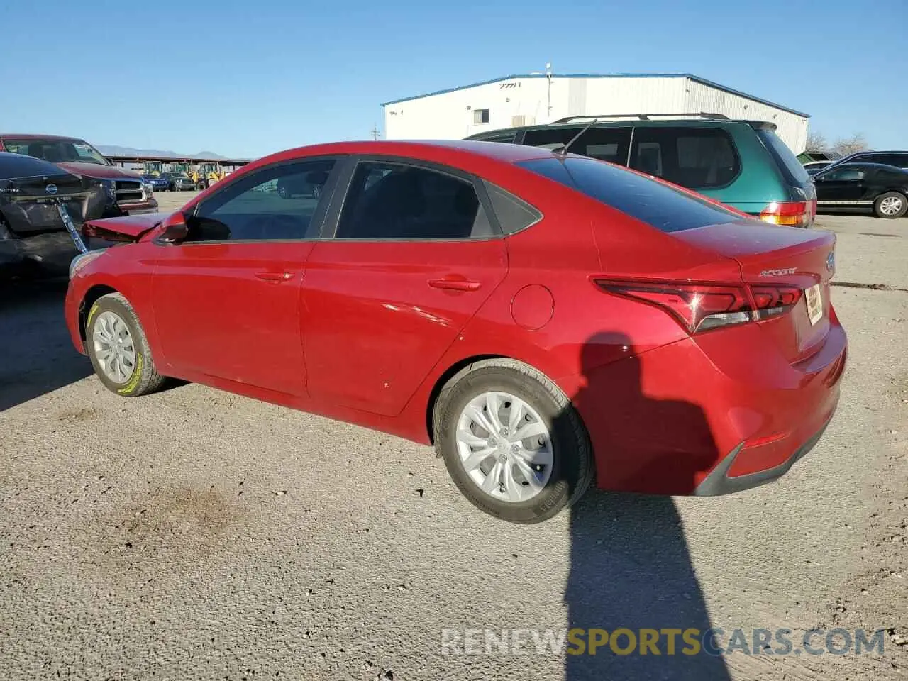 2 Photograph of a damaged car 3KPC24A60ME129659 HYUNDAI ACCENT 2021