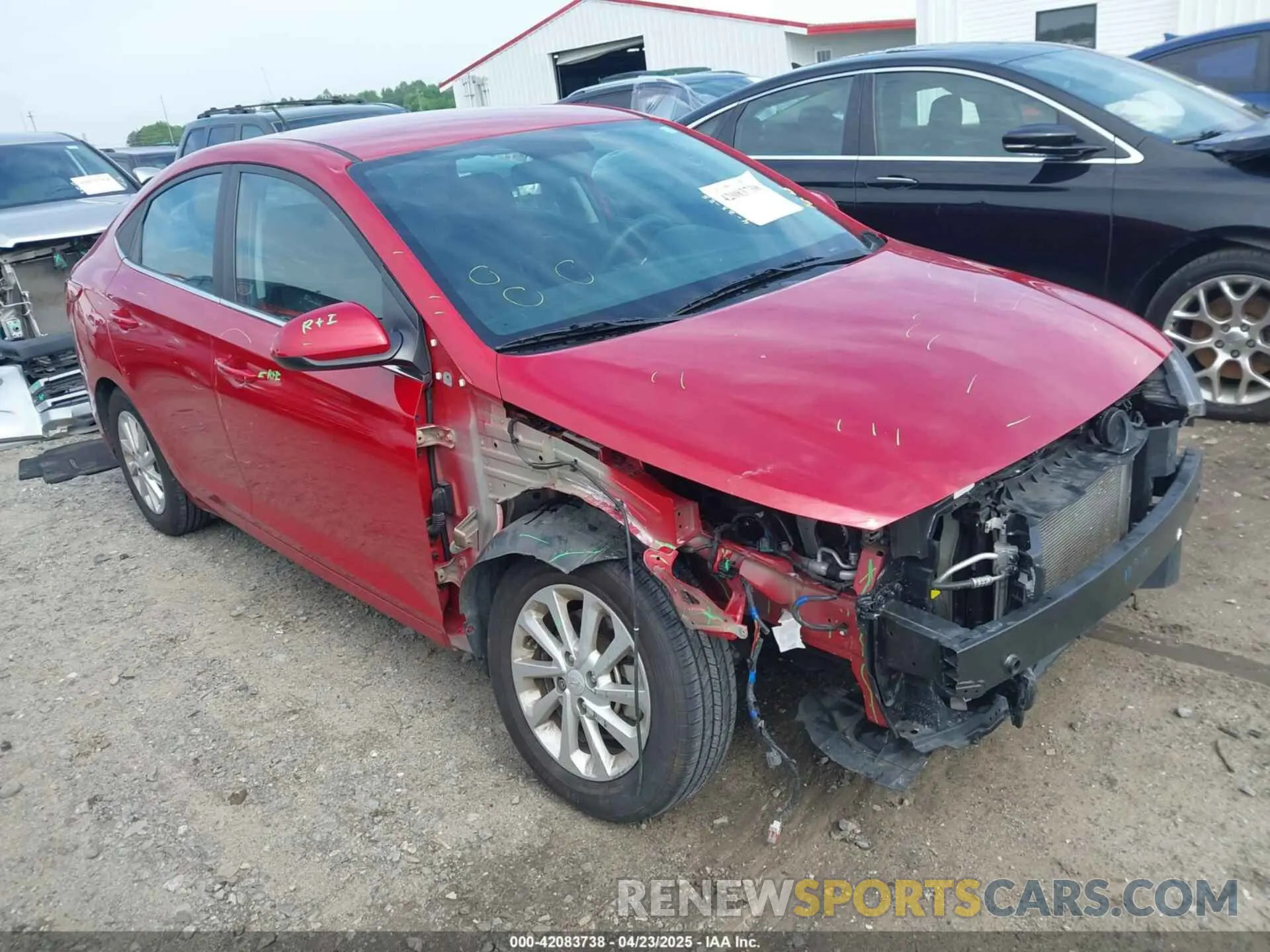 1 Photograph of a damaged car 3KPC24A60ME139172 HYUNDAI ACCENT 2021