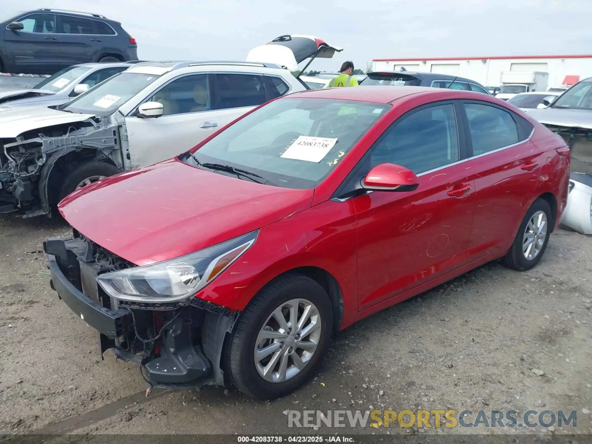 2 Photograph of a damaged car 3KPC24A60ME139172 HYUNDAI ACCENT 2021
