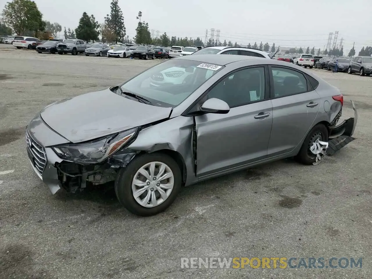 1 Photograph of a damaged car 3KPC24A60ME147658 HYUNDAI ACCENT 2021