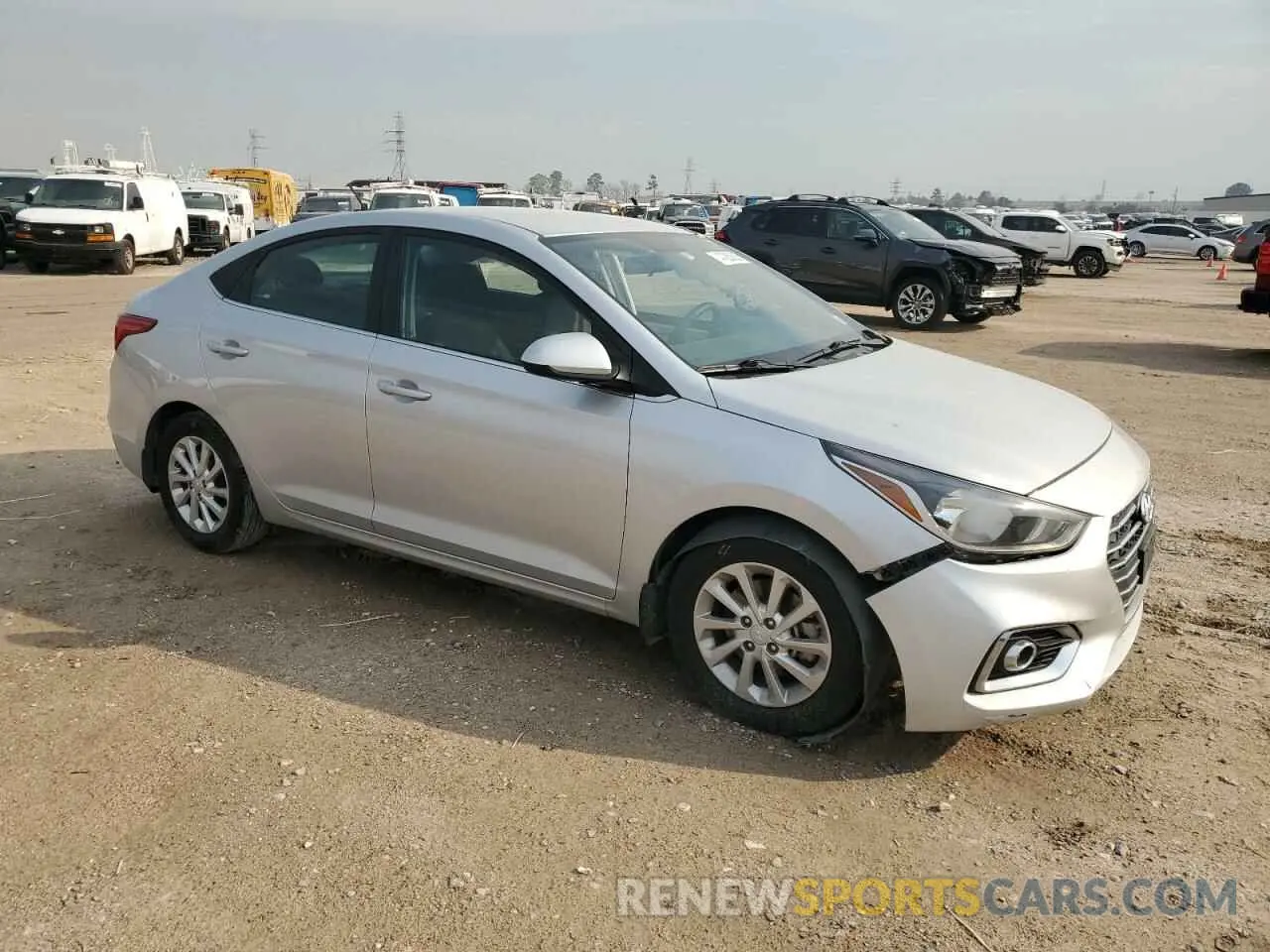 4 Photograph of a damaged car 3KPC24A60ME150480 HYUNDAI ACCENT 2021