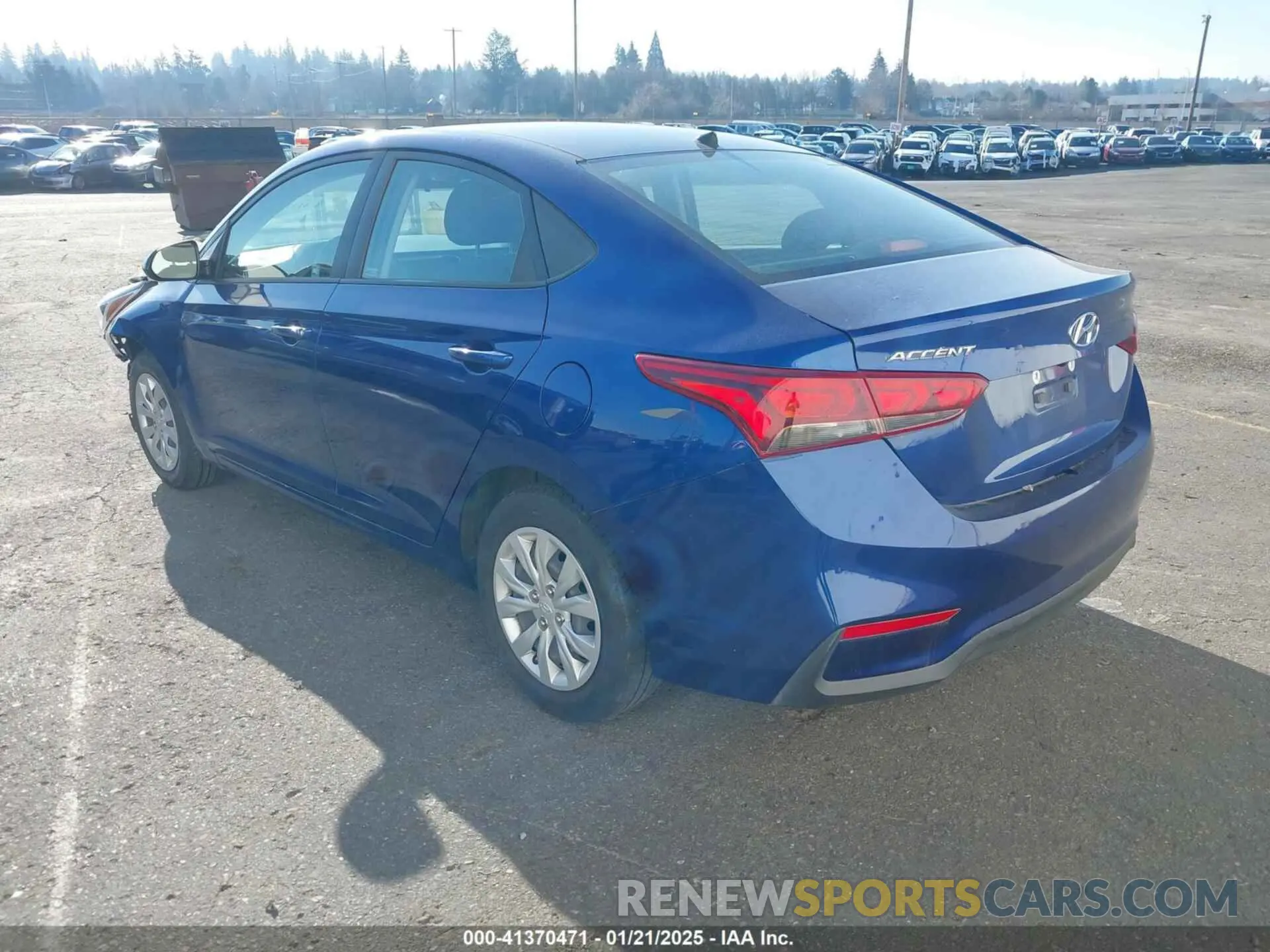 3 Photograph of a damaged car 3KPC24A61ME130559 HYUNDAI ACCENT 2021