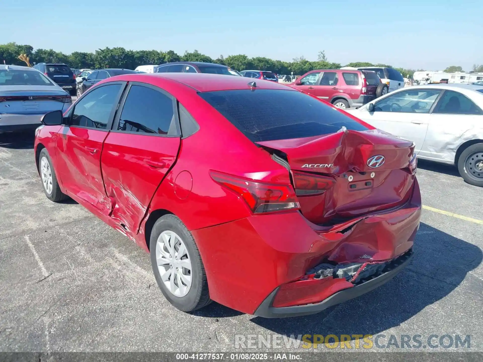 6 Photograph of a damaged car 3KPC24A61ME134322 HYUNDAI ACCENT 2021