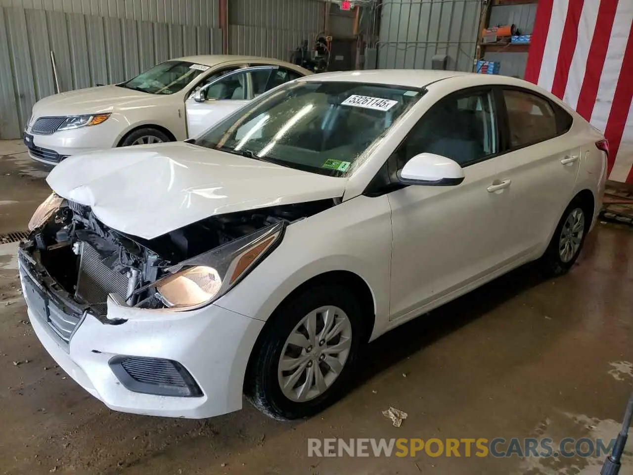 1 Photograph of a damaged car 3KPC24A62ME129453 HYUNDAI ACCENT 2021