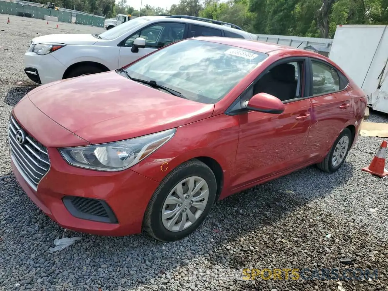 1 Photograph of a damaged car 3KPC24A62ME130361 HYUNDAI ACCENT 2021