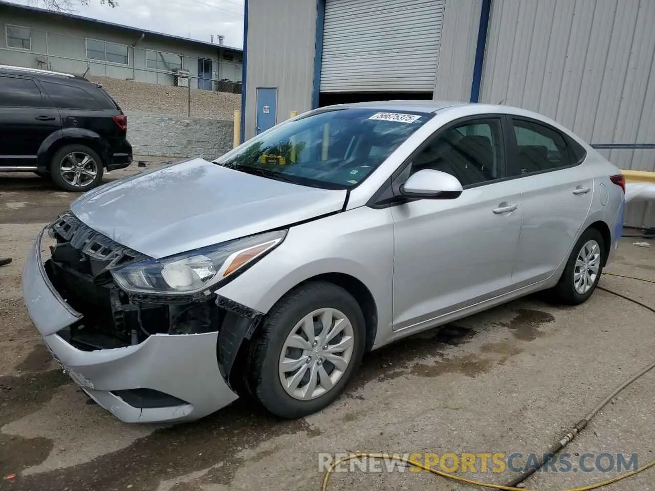 1 Photograph of a damaged car 3KPC24A62ME131784 HYUNDAI ACCENT 2021