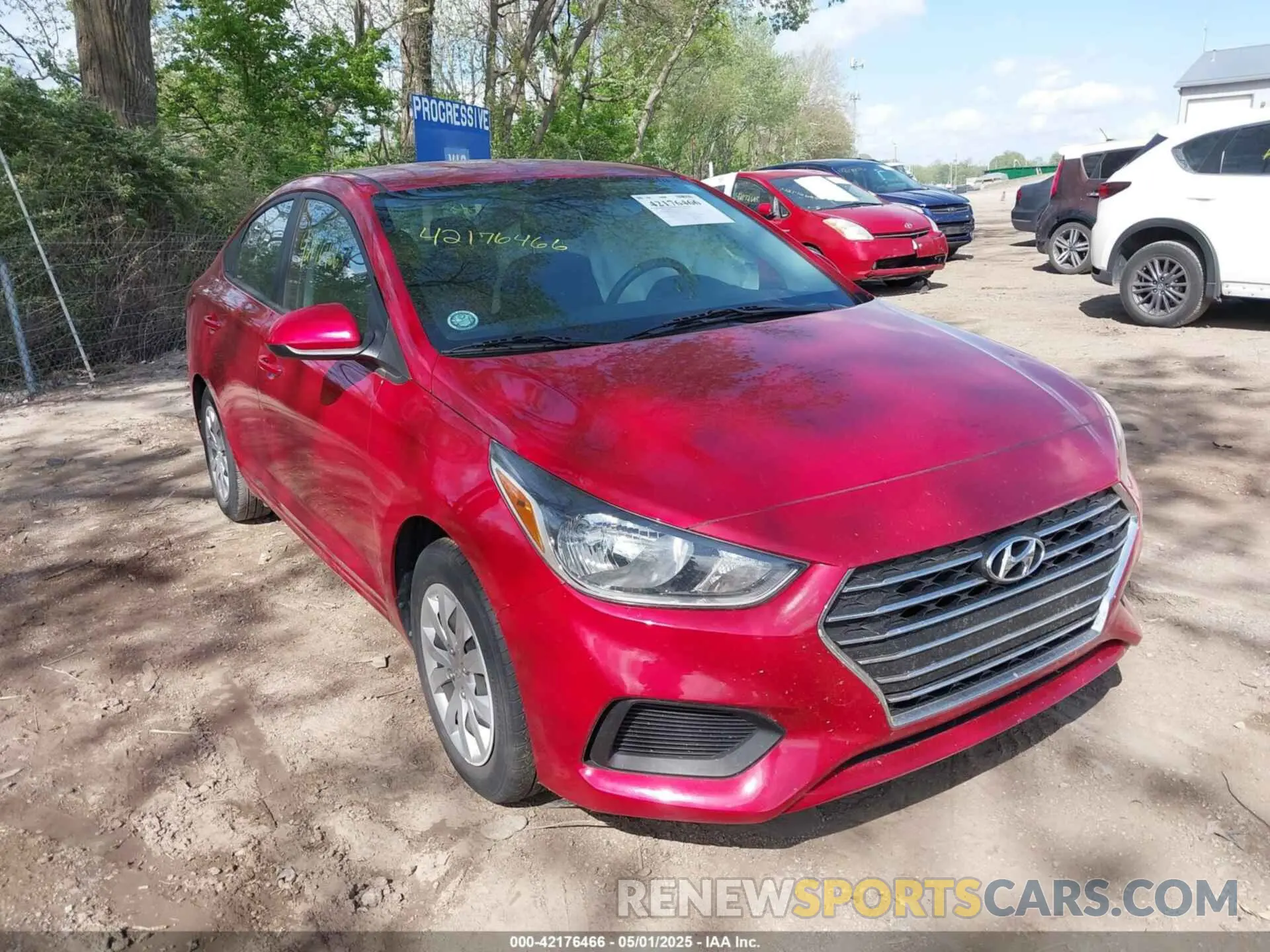 1 Photograph of a damaged car 3KPC24A62ME142333 HYUNDAI ACCENT 2021
