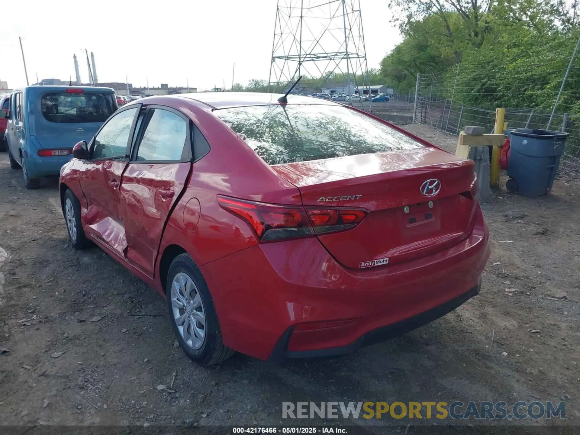 3 Photograph of a damaged car 3KPC24A62ME142333 HYUNDAI ACCENT 2021