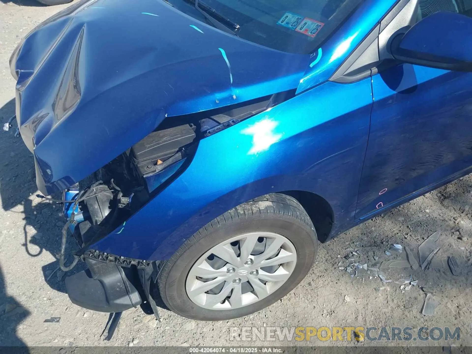 22 Photograph of a damaged car 3KPC24A63ME130238 HYUNDAI ACCENT 2021