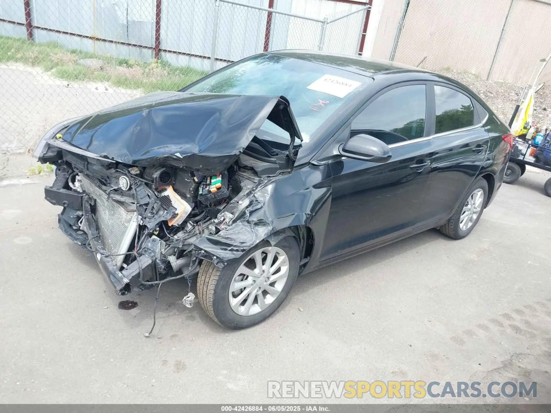 2 Photograph of a damaged car 3KPC24A63ME148528 HYUNDAI ACCENT 2021