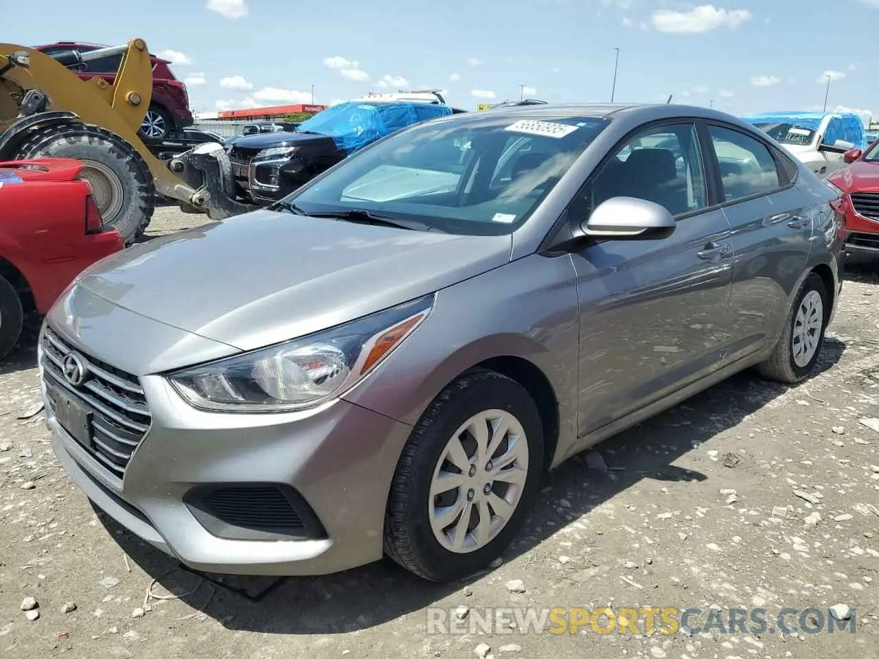 1 Photograph of a damaged car 3KPC24A63ME149355 HYUNDAI ACCENT 2021