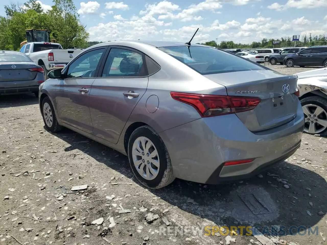2 Photograph of a damaged car 3KPC24A63ME149355 HYUNDAI ACCENT 2021