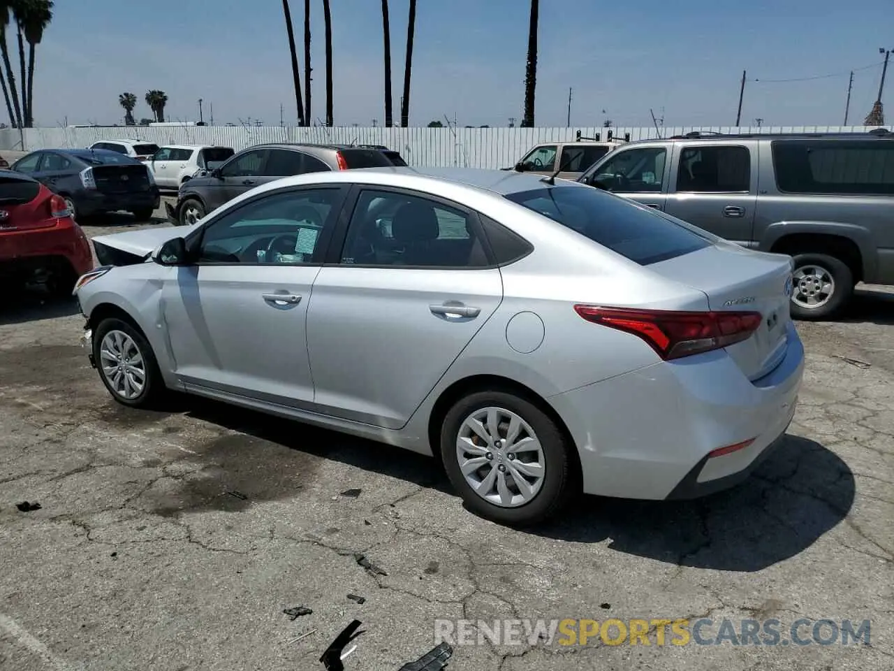 2 Photograph of a damaged car 3KPC24A63ME150778 HYUNDAI ACCENT 2021