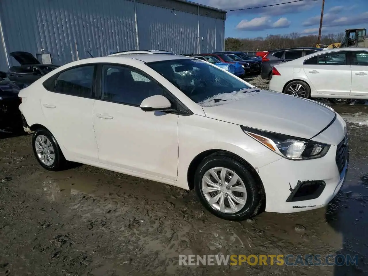 4 Photograph of a damaged car 3KPC24A64ME129471 HYUNDAI ACCENT 2021